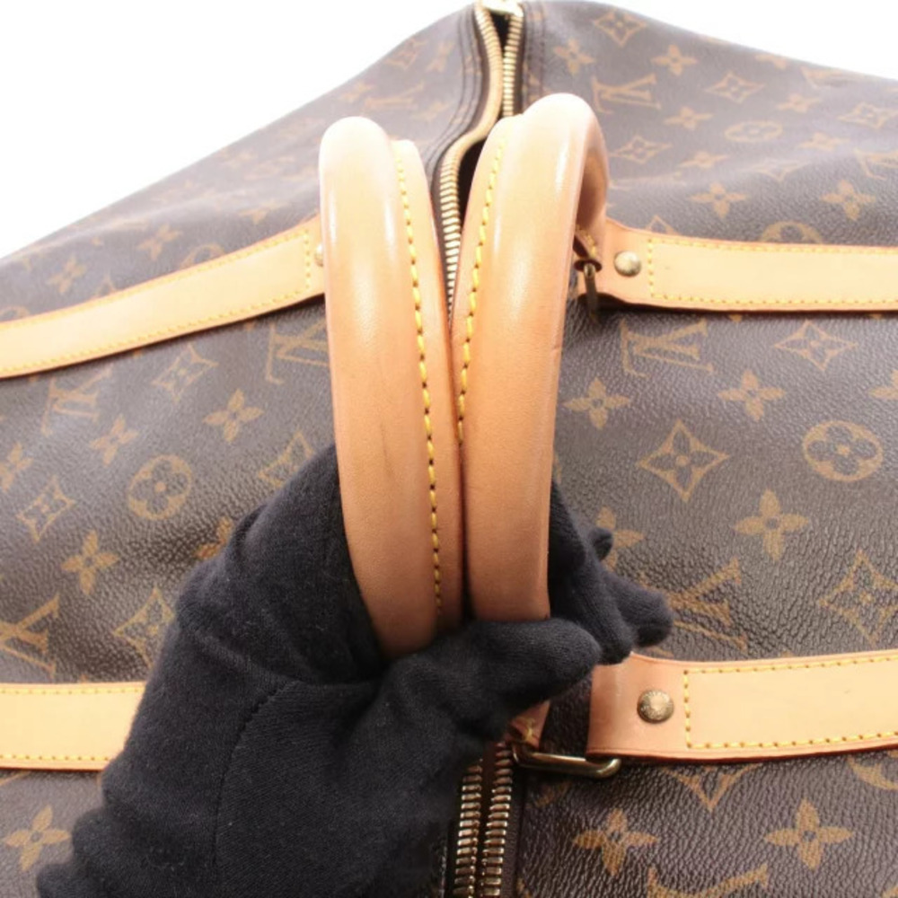 Louis Vuitton Keepall Canvas Boston Brown Bag Monogram Leather - Picture 8 of 8